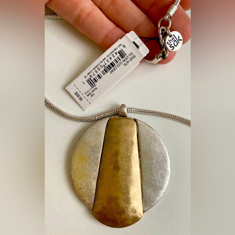 The Sak Necklace gold and silver